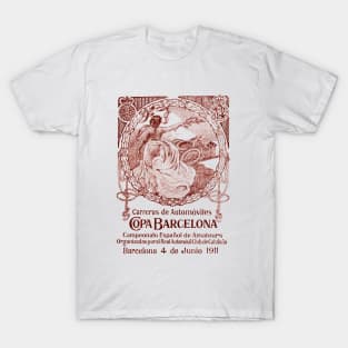 1911 Amateur Car Race, Barcelona, Spain T-Shirt